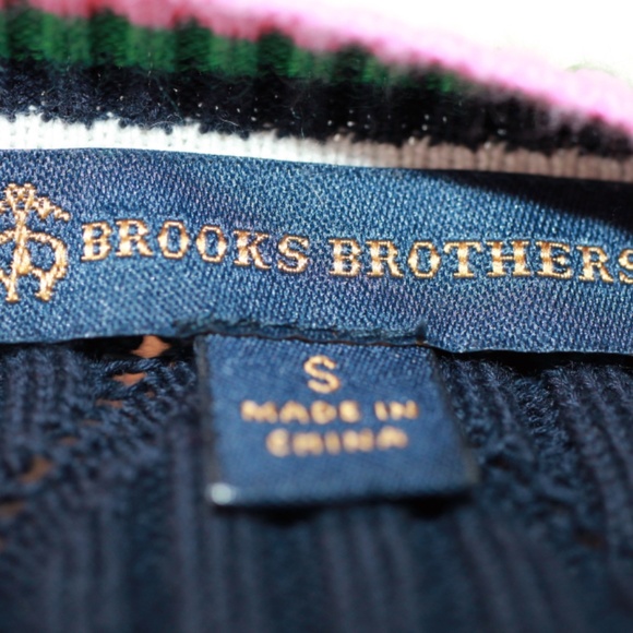 Brooks Brothers Navy Cable Knit Sweater Size (S) - Picture 3 of 4